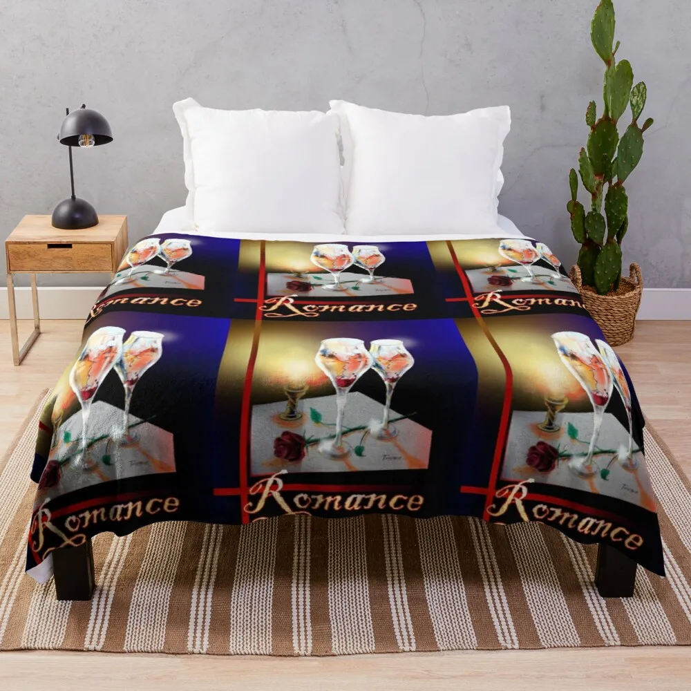 

Romance Throw Blanket Print on Demand Decorative Sherpa Blankets for Sofa bed Gift
