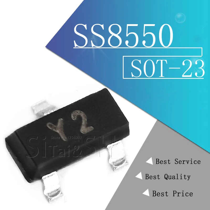 100 шт. SS8550 SOT23 MMBT8550 SOT MMBT8550LT1G SMD Y2 SOT-23 Новый транзистор | Электронные компоненты и