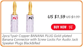 Не магнети банан Вилки Аудио Динамик Разъем клемма банан разъемы 10 шт./5 пар