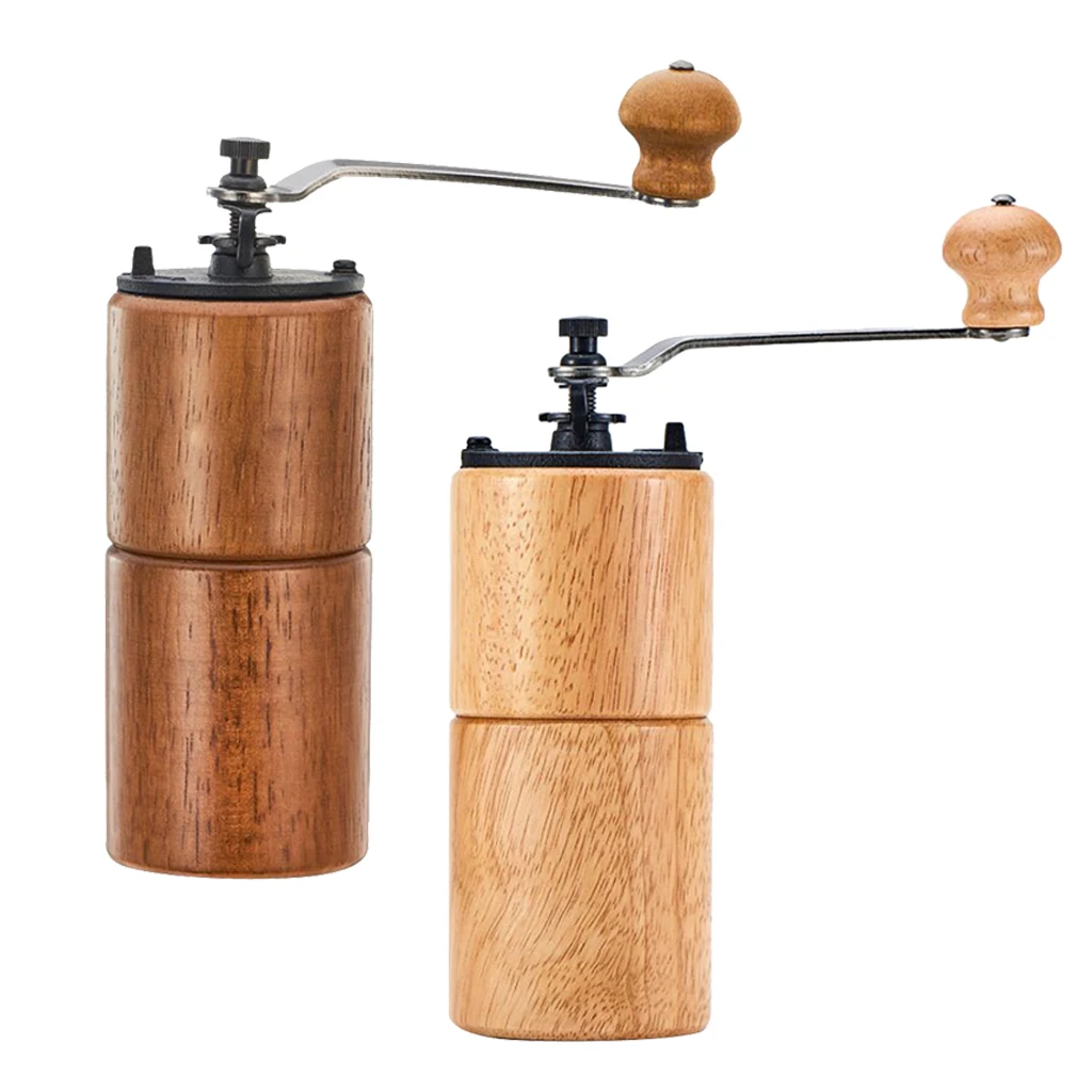 売却 2個手動コーヒーグラインダー調整可能な粗鋳鉄ハンドヘルドミル