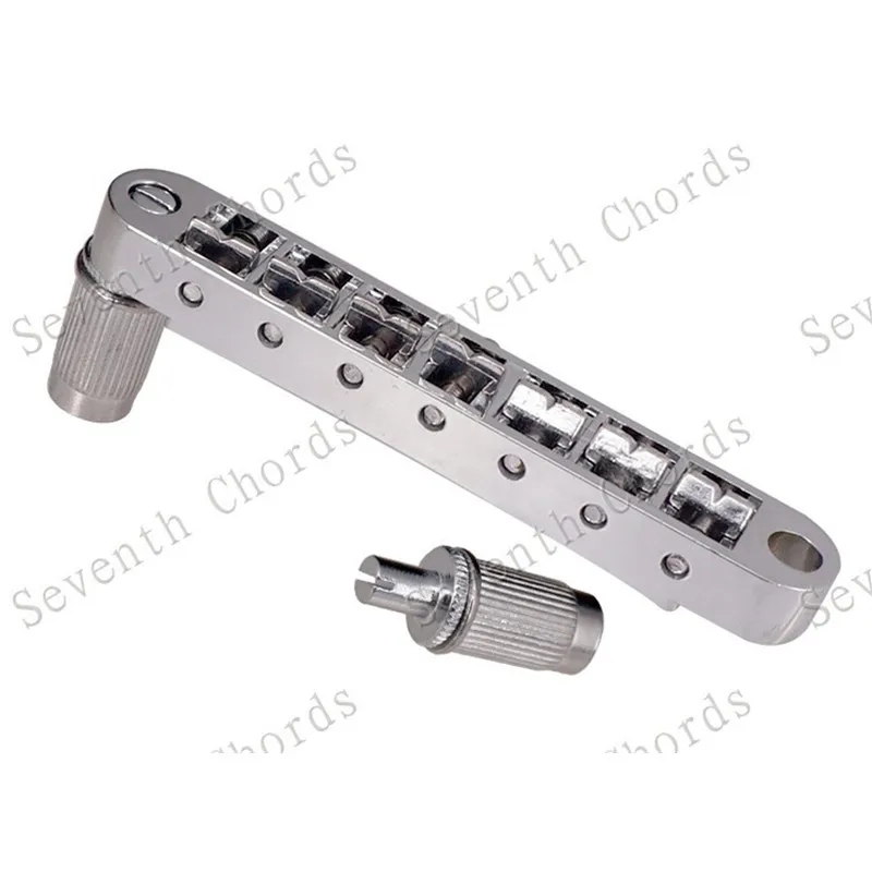 Набор из 7 струн мостика и хвоста для электрогитары хром черный на выбор