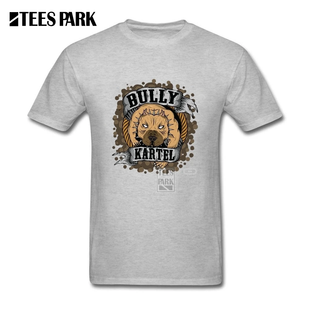 Футболки Бесплатная доставка Американский Bully Kartel собака человек натуральный