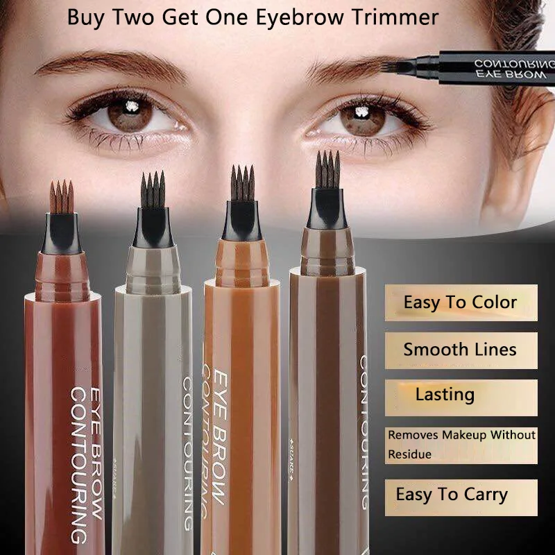3D мануального татуажа бровей карандаш для Водонепроницаемый вилка наконечник