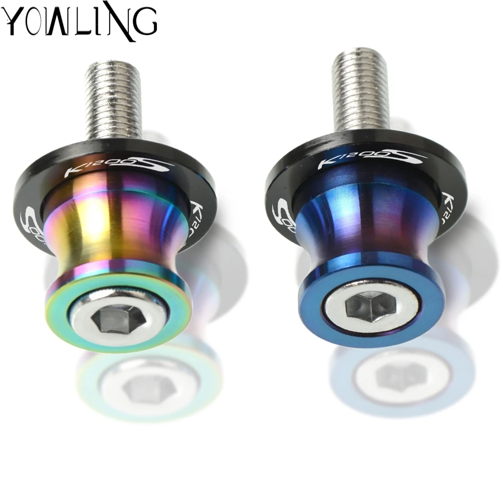 

8mm Swingarm Stand Screws CNC Motorcycle Swing Arm Spools Sliders bobbins FOR BMW K1200S K 1200 S 2006 2007 2008 2009 2010 2011