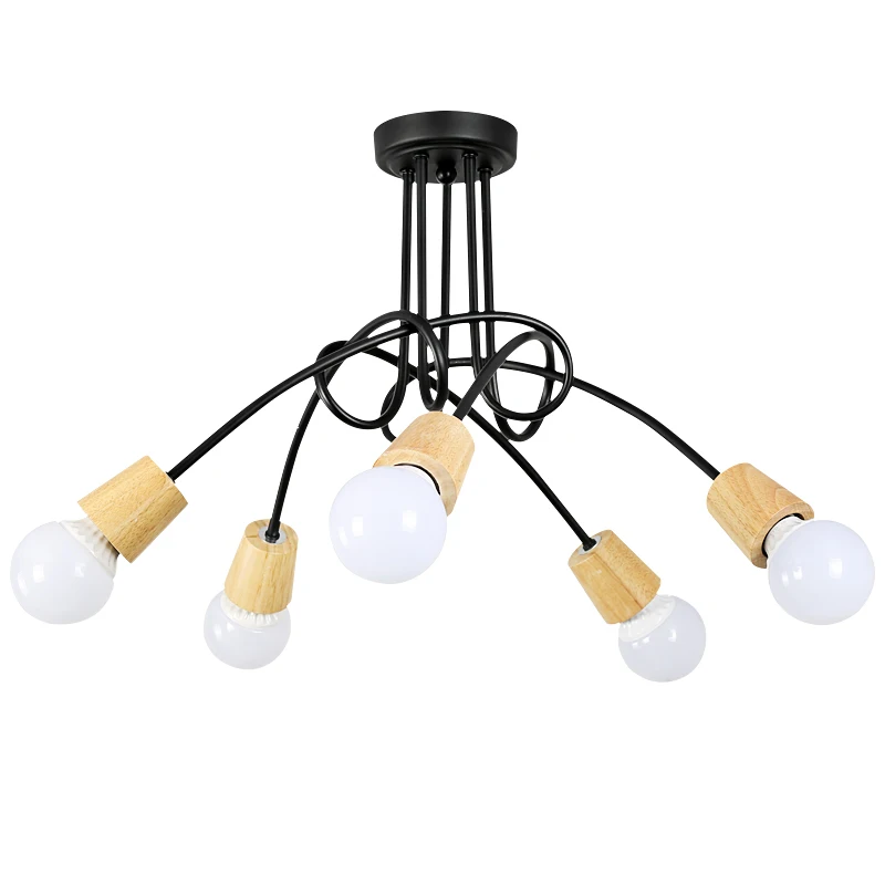 

Nordic Ceiling chandelier Lamp Kitchen Dining room spider chandelier industrial Vintage Creative Surface mounted Chandelier