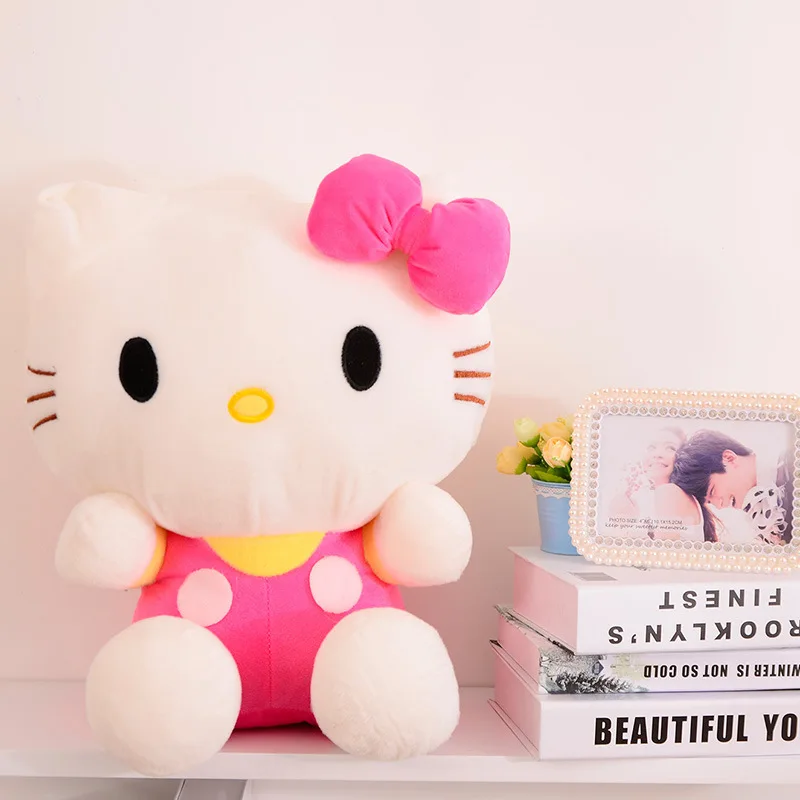20/25 см милый рисунок «Hello Kitty» кошка плюшевая игрушка прекрасный чучело кукла подушка детские игрушки девушке подарок ребенку на день рождения хорошее качество одежда с «hello kitty» - Цвет: Pink Hello Kitty