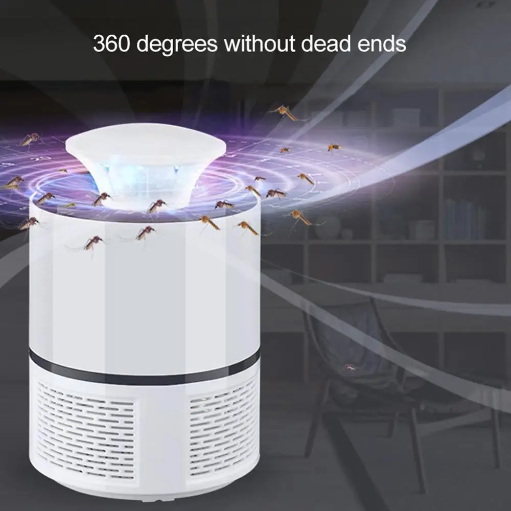 

Electric USB Mosquito Killer Lamp Photocatalysis Mute Radiationless Insect killer Flies trap lamp Suitable for baby Dropshipping