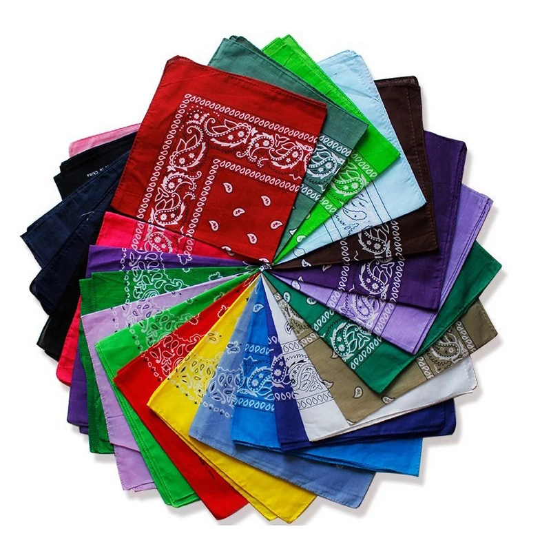 Унисекс Смешанный хлопок бандана Головные уборы волос повязка шарф шеи наручные