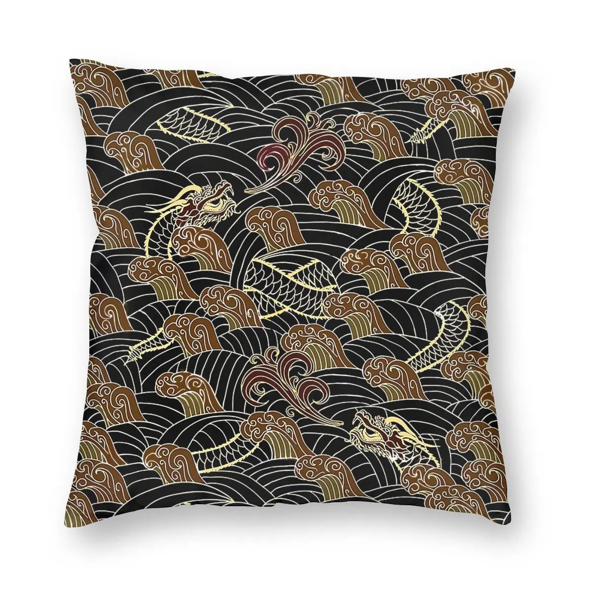 Китайские драконы шаблон Подушка Чехол Декоративные подушечки для дома подушка