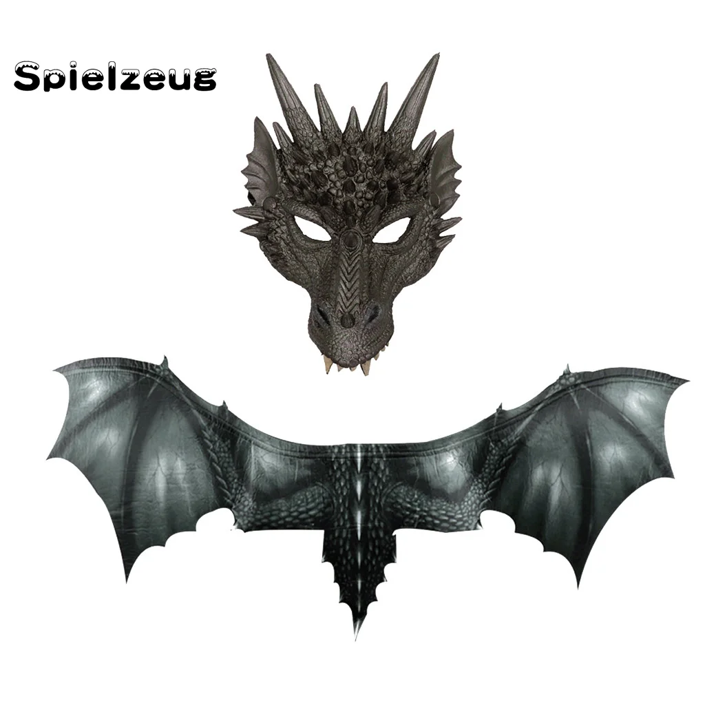 Костюм дракона на Хэллоуин для мальчиков костюм маскарадный набор маска