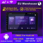 Автомагнитола 8G 128G Android 11 DSP 2 din мультимедийный видеоплеер для Audi A4 B8 B7 B6 S4 RS4 B7 SEAT Exeo навигация GPS 2din DVD