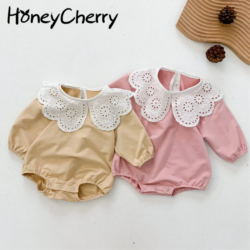 

2021 spring climbing clothes cotton baby coveralls baby Long Sleeve Romper newborn clothes