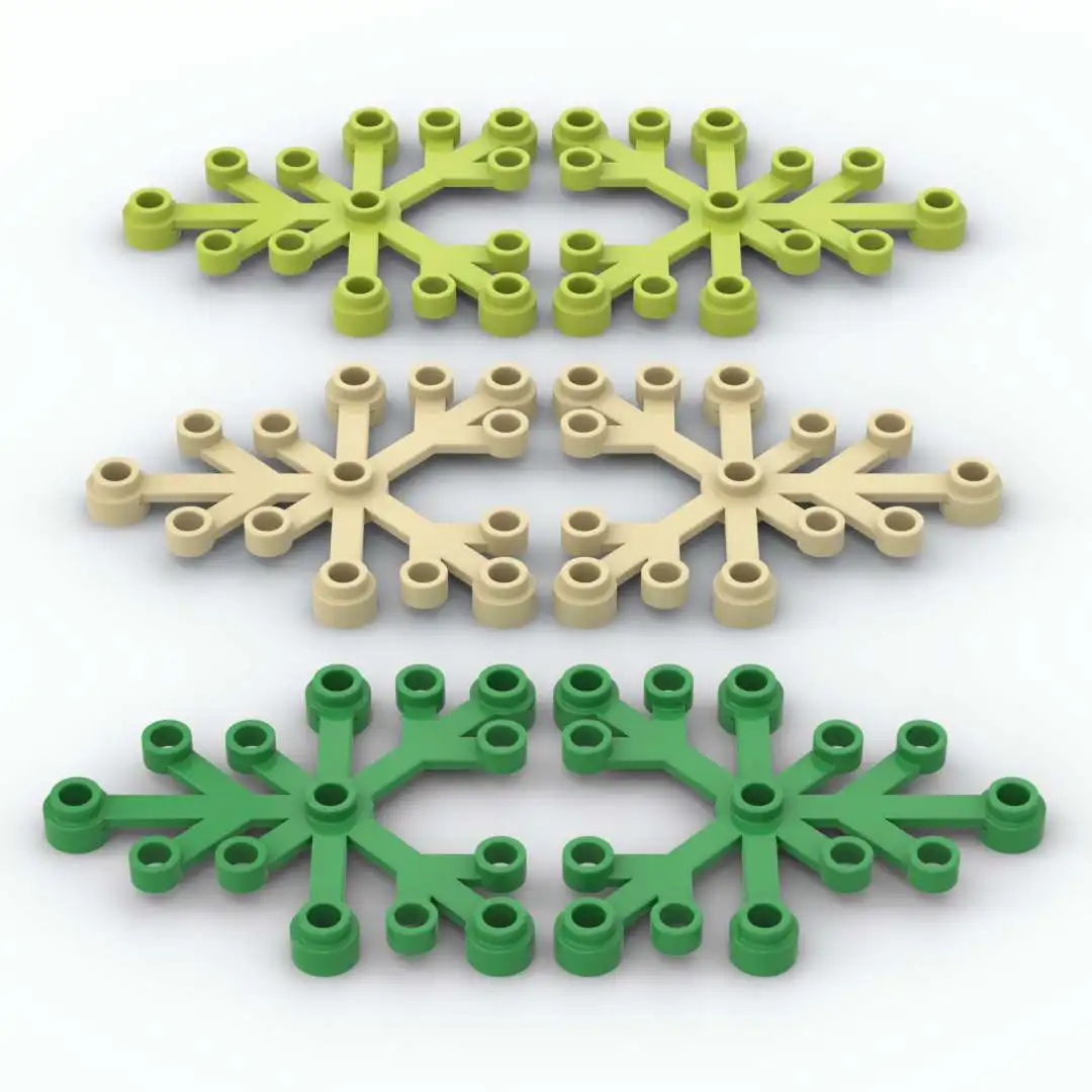 

Mix Colors Plant Leaves MOC Building Block Parts 75/150pcs 2417 5x6 diy Assembly Tree Green Bricks for Children Kids Gifts