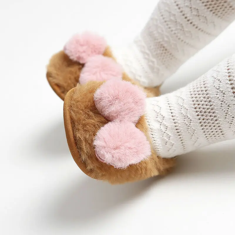

Newborn Toddler Baby Boys Girl Infant Cute Faux Bow Soft Crib Warm Shoes Sandals & Clogs