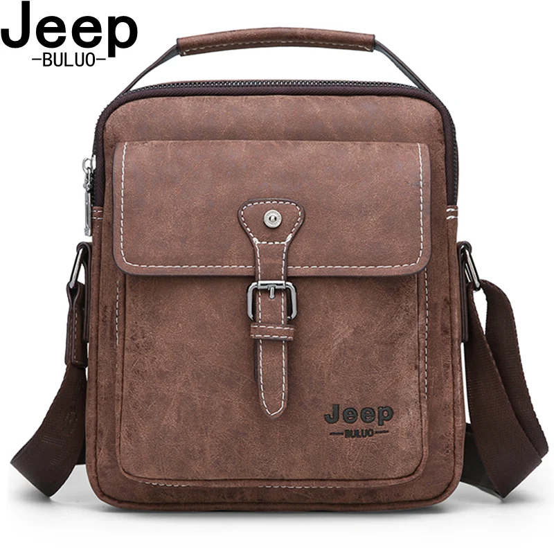 Jeep buluo Мужской портфель из матовой кожи jeep заплечная сумка цвета хаки