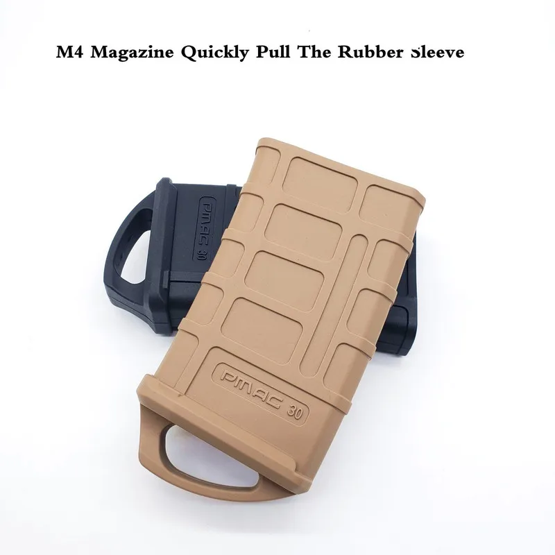 

Hot Sale 1Pcs M4/M16 Soft Bullet Gun Rubber Slip Cover Fast Magazine Rubber Holster Rubber Pouch Antiskid Sleeve Gun Accessories