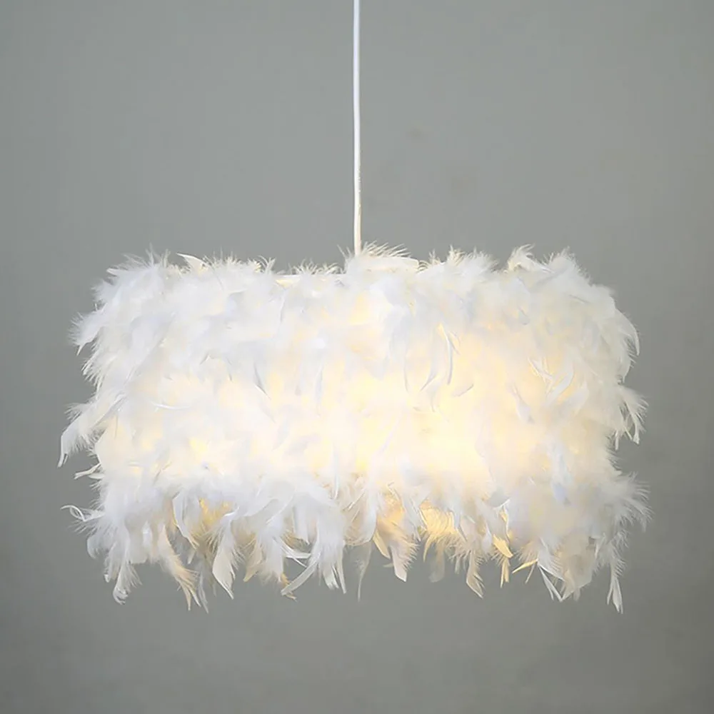 Романтическое перо потолочный светильник Droplight Спальня Кабинет Украшение