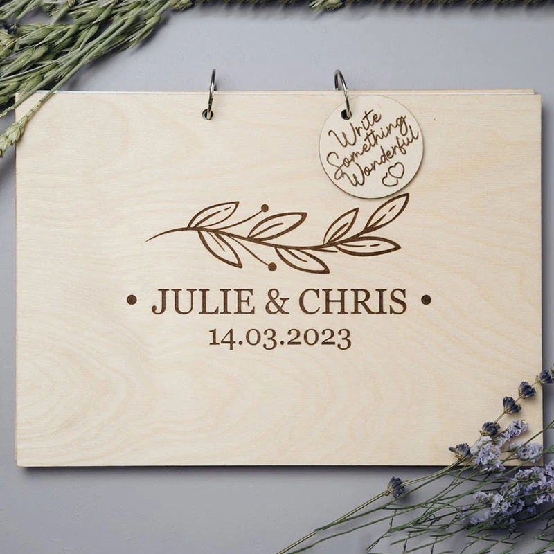 

Деревенский деревянный венок Свадебная Гостевая книга фотоальбомы, персонализированный деревянный фотоальбом, Baby Shower деревенская альтерн...