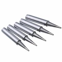 5pcs lead free solder iron tip replacement 900m t b solder iron tips head welding tool for 936937938969 soldering station