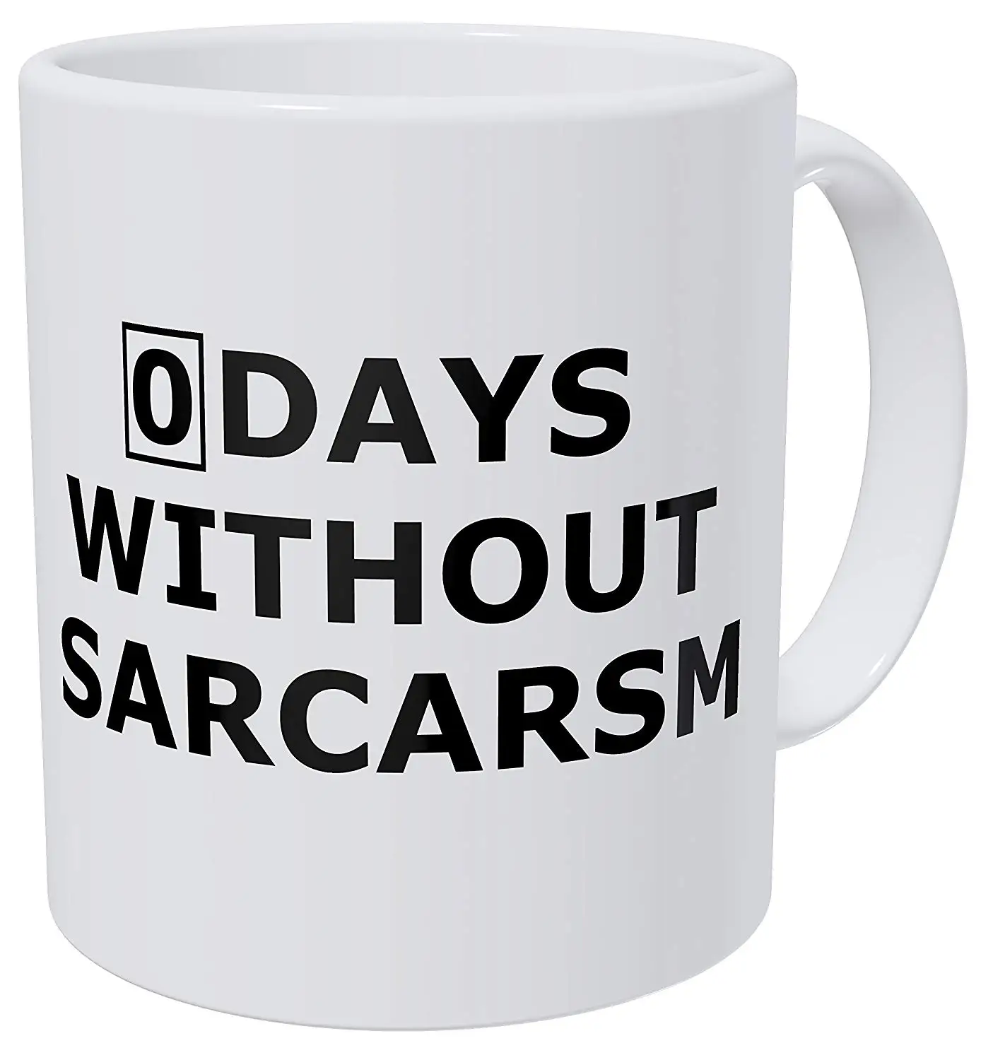 Забавная кофейная кружка Zero Days без Sarcasm 11 унций|Кружки| |