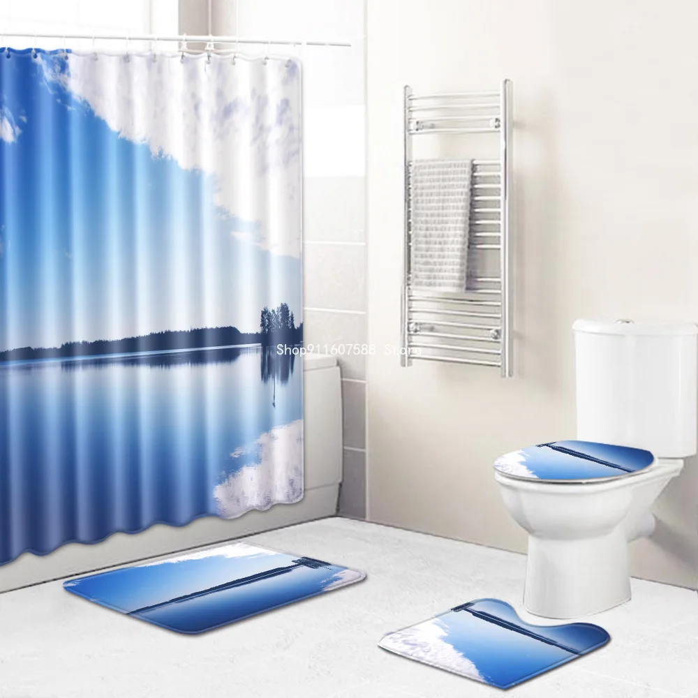 

Водонепроницаемая занавеска для душа, 4 шт./комплект