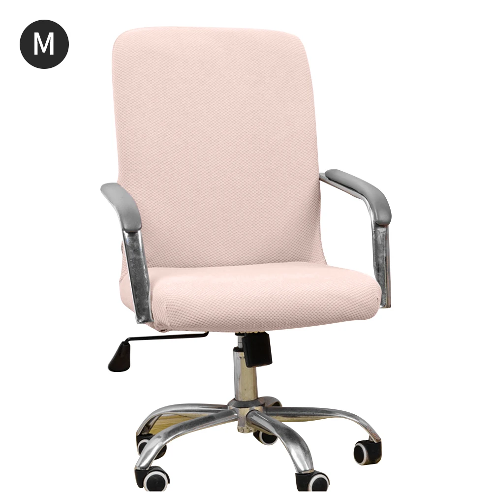 Pink 62-69cm Бархатные чехлы на стулья из спандекса, чехлы на стулья для офиса, растягивающиеся свадебные чехлы на стулья для столовой, чехлы на сиденья, чехол для гостиной - Цвет: Pink 62-69cm