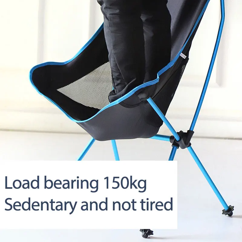 Online Açık Balıkçılık Sandalye Oxford Kumaş Taşınabilir Katlanır Uzatmak Kamp Koltuk Balıkçılık Festivali Için Piknik Barbekü Plaj Ultralight Sandalye