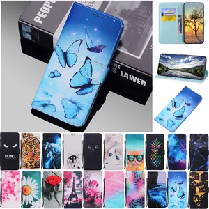 case for samsung galaxy a52s a02 a02s a03s a12 a22 a32 a72 m52 a51 a71 card holder wallet cute animal book leather painted cover free global shipping