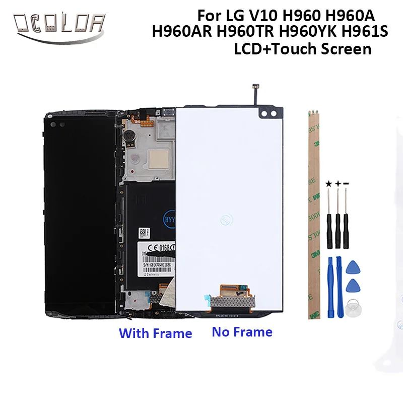 Ocolor для LG V10 lcd H960 H960A H960AR H960TR H960YK H961S ЖК дисплей и сенсорный экран с рамкой +