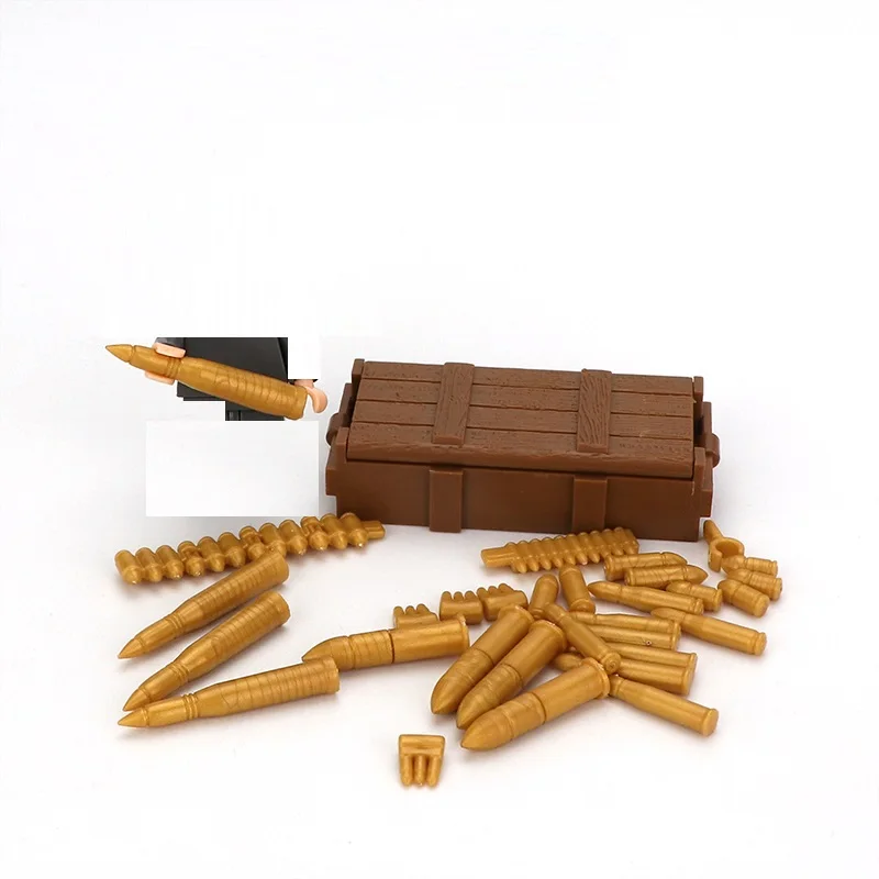 Weapon Box Shell Bullet soldiers Guns MOC Military Swat Police Weapons Brick For City moc building blocks min Toys for figures | Игрушки и