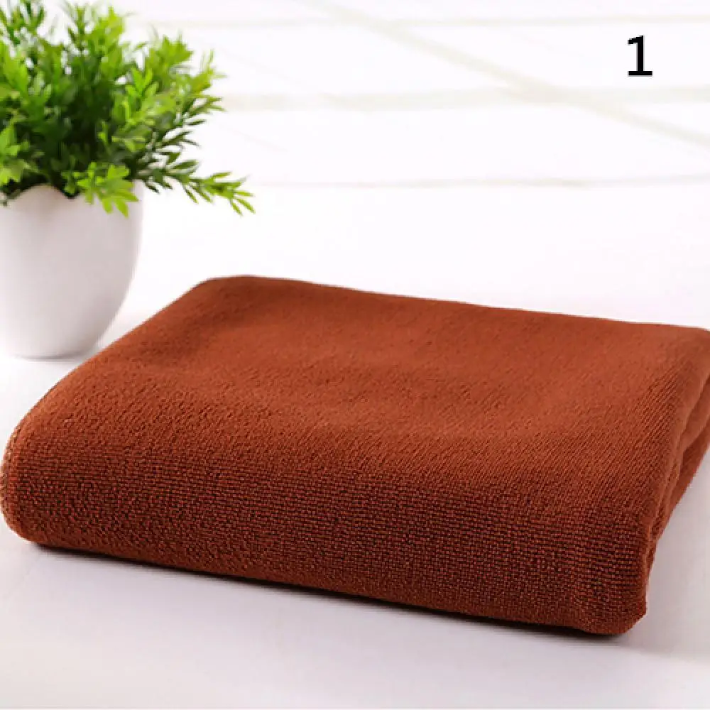 

1 Pc 70cm x 140cm Comfortable Bath Towels Colorful Microfiber Quick Drying Absorbent Soft Wash Cloths полотенце банное