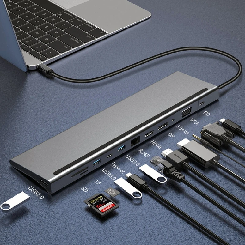 

Док-станция с портом USB 3,1 и разъемом Type-C для быстрой зарядки