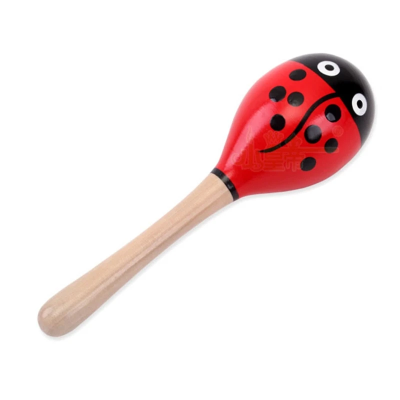 

Funny Mini 1 Piece Wooden Small Rattles Egg Shaker Kids Shaker Sand Hammer Toy