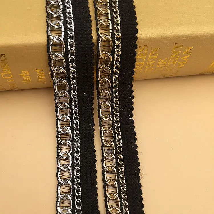 10 ярдов золотая металлическая цепочка волнистые ленты для самостоятельного