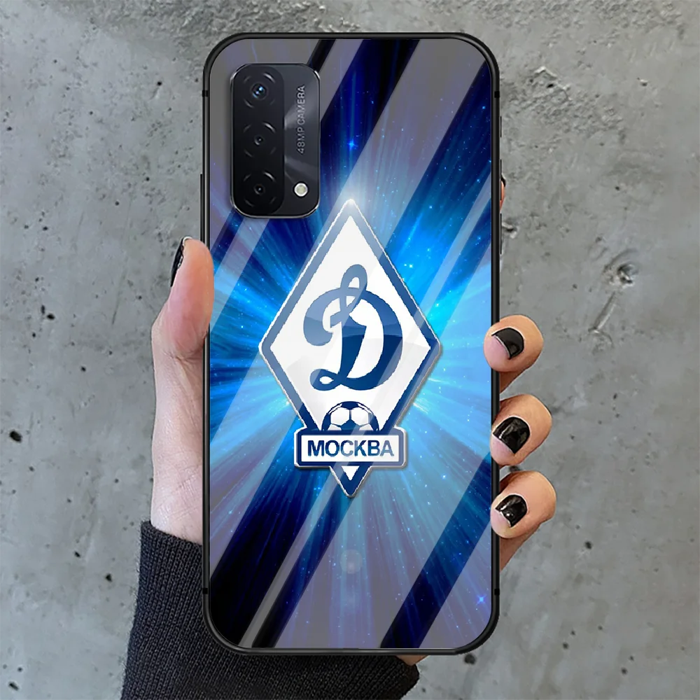 

Russian football Dynamo Moscow Phone Tempered Glass Case Cover For oppo realme find a x c xt gt 2 53 3 6 7 50 11 i Pro 4g 5g