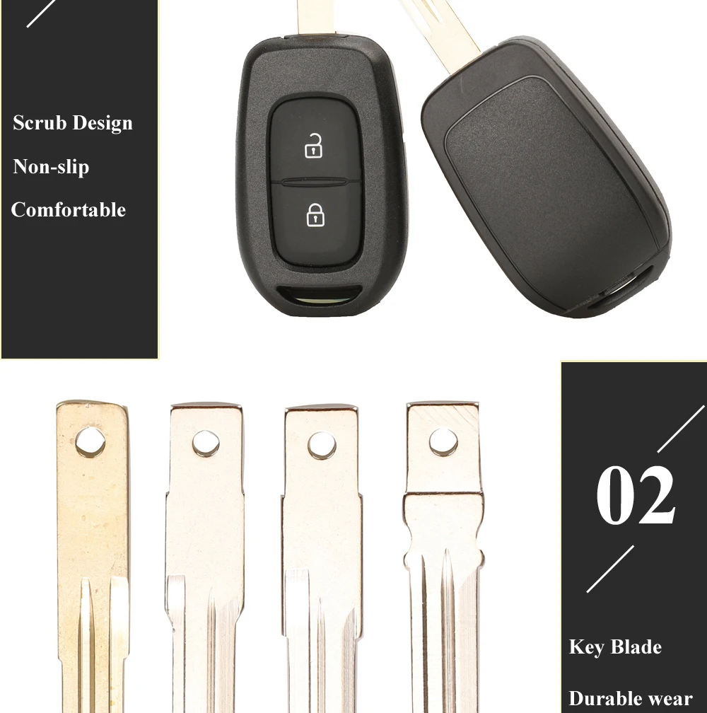 Jingyuqin дистанционный ключ автомобиля 433 МГц с PCF7961M 4A чип для Renault Sandero Dacia Logan Lodgy Dokker Duster trafc Clio4 Master3