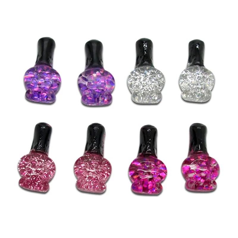 50 шт бутылки для лака ногтей полимерная плоская задняя кабошон Ювелирная