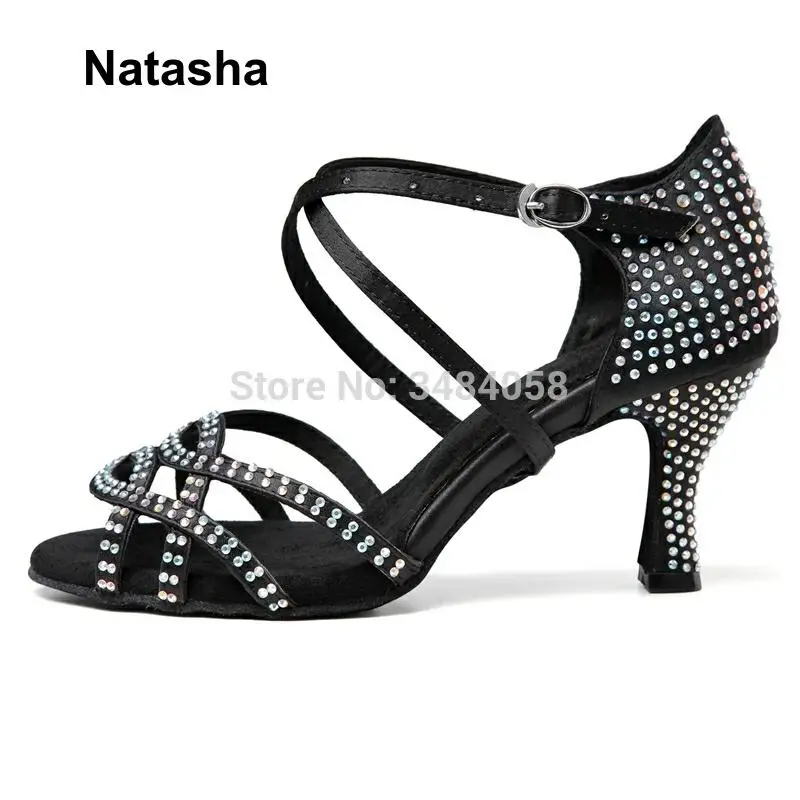 Танцевальная обувь Natasha для взрослых со стразами танцевальная