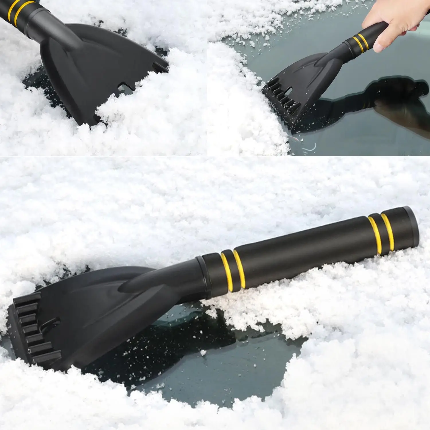 

Car Defrosting Sweeper Auto Deicing Brush Ice Scraper Window Cleaning Tool Snow Shovel