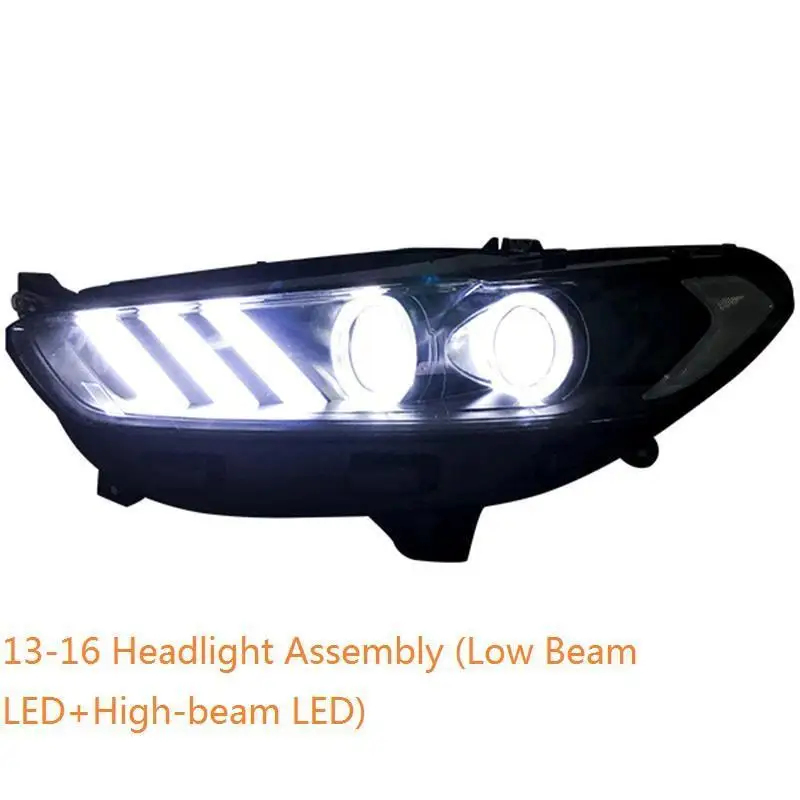 MODEL A Drl Luces Para Auto Assessoires светодиодные боковые поворотники Automovil фары Задние Автомобильные фары в сборе 13 14 15 16 для Ford Mondeo - Цвет: MODEL A