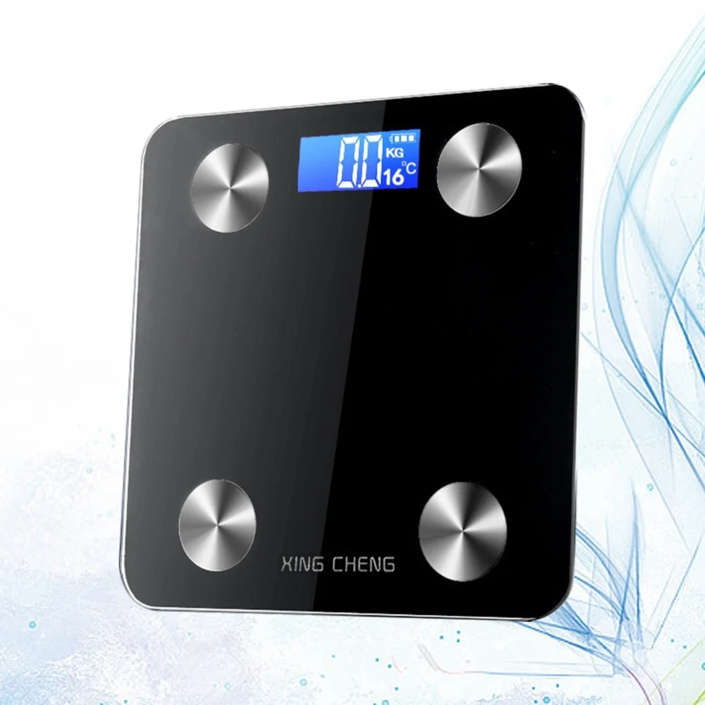 

Body Fat Scale Smart Digital Bathroom Wireless Weight Scale Body Composition Analyzer without Battery (Black)