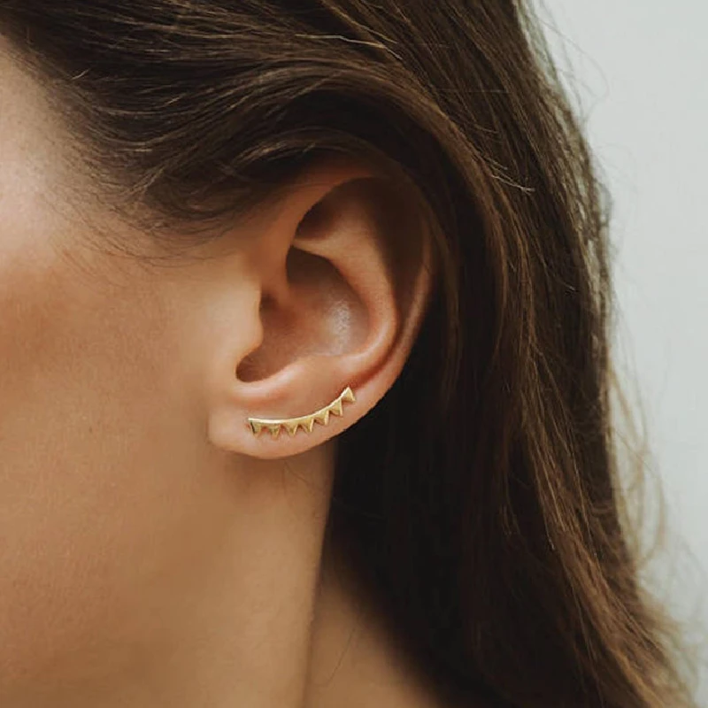 Женские и мужские серьги из серебра 925 пробы с маленькой