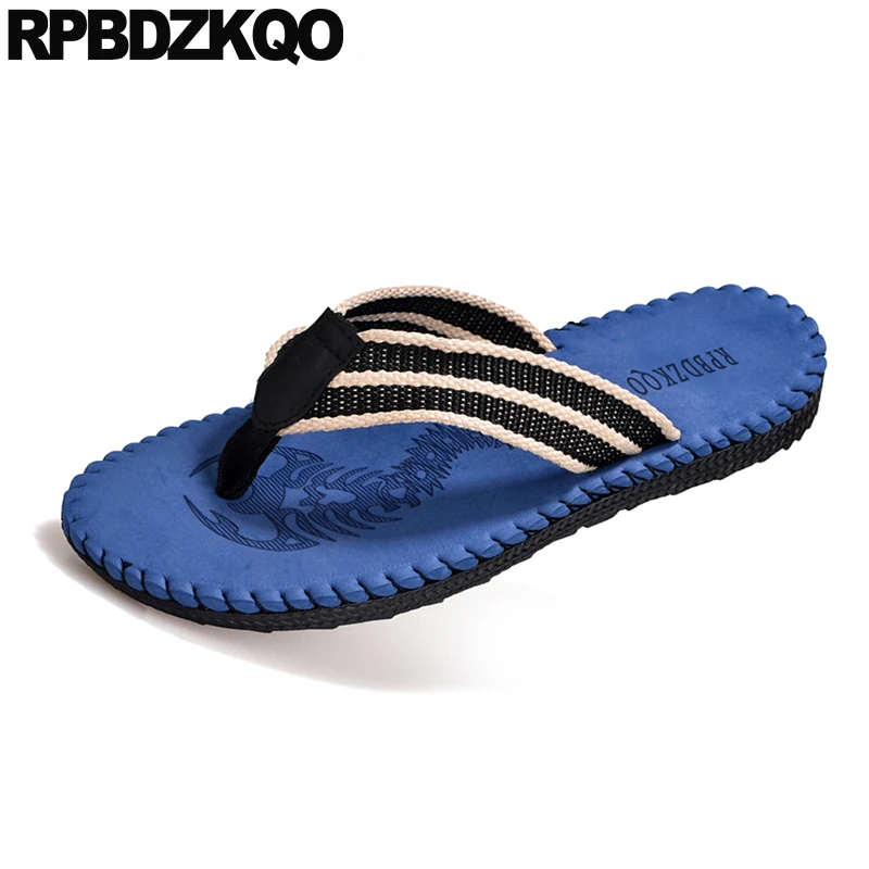 Шлепанцы мужские с ремешком на щиколотке сандалии в полоску дышащие для воды