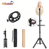 black tripod for wigs head stand adjustable wig stand for mannequin training head holder hairdressing clamp tripod stand holder