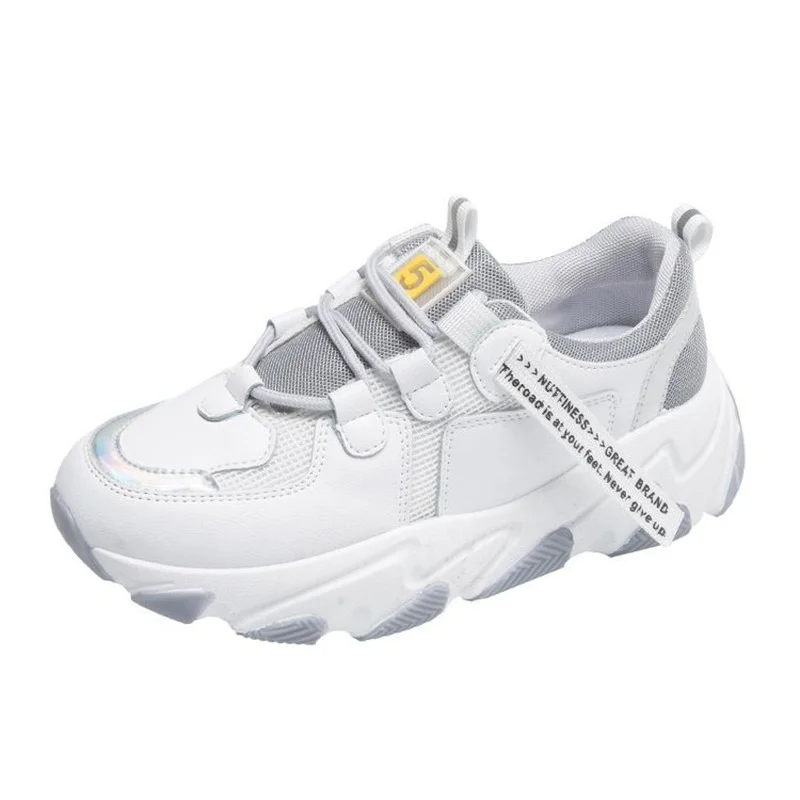 

Daddy Shoes Female Four Seasons 2021 New Leather Single Shoes Sports Casual Shoes Tide Wild Student Round Head