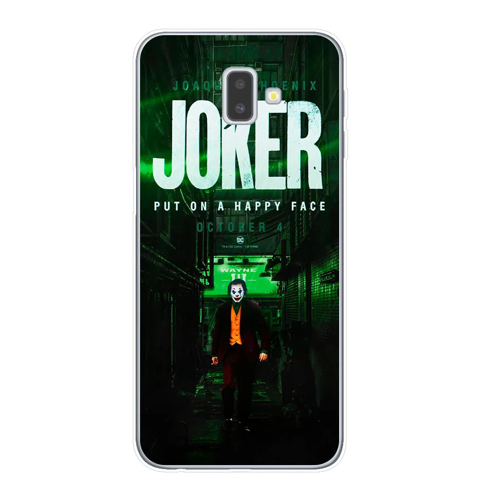 Joker из фильма ужасов «надевать счастливого лица мягкий TPU чехол для samsung J3 J5 J7 J4 J6 плюс Примечание 10 Pro Прозрачный чехол для телефона