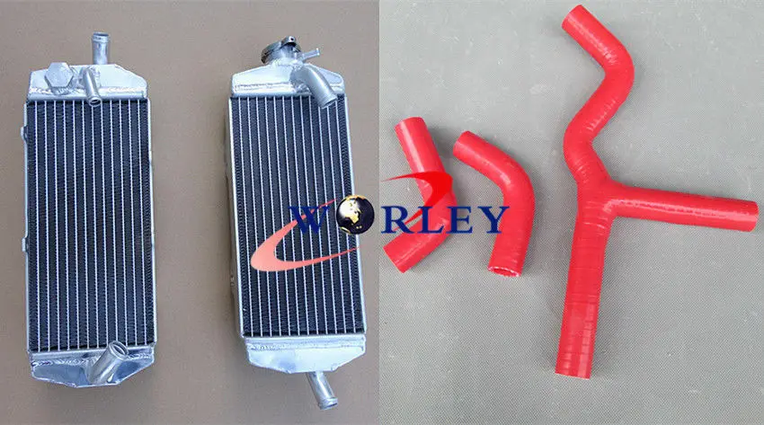 

Для 450SX 525SX 2003-2006 03 04 05 06 алюминиевый радиатор для мотоцикла и силиконовый шланг 450 красный