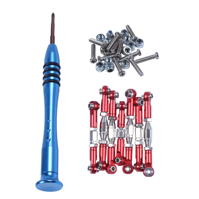Для WLtoys 144001 1/14 RC автозапчасти металлическая тяга сервопривода рулевой тяги набор