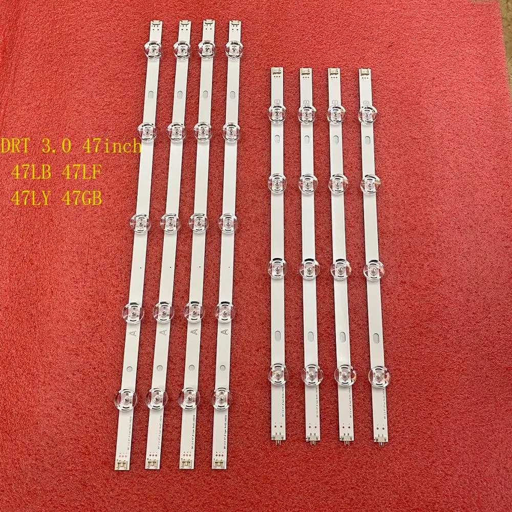 8 шт./компл. светодиодный Подсветка полосы для LG 47LB6200 47LB6300 47LB570B 47LB561U 47LB5610 Innotek DRT 3 0