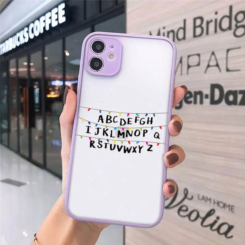 

Stranger things Phone Cases Matte For iPhone 12 Mini 11 Pro XR XS Max 7 8 Plus X Hard PC Back Cover